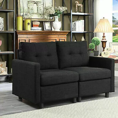 Love 2 Seats Modern Sectional Sofa Set With Chaise Living Room Convertible Couch • $351.98