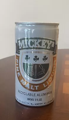Mickeys Fine Malt Liquor Empty Pull Tab Beer Can Bottom Opened • $5