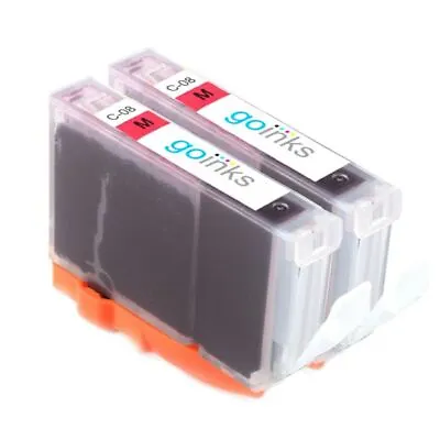 2 Magenta Ink Cartridges For Canon PIXMA IP3300 IP5200R MP500 MP610 MP960 MP950 • £6.65