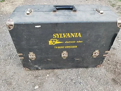 $50 • Buy Vintage Sylvania Vacuum Tube TV Radio Serviceman Carrying Case 22 X15 X9  