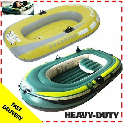 Heavy Duty 1/2/3 Person Inflatable Raft Dinghy Fishing Boat Kayak 250kg Load US • $16.99