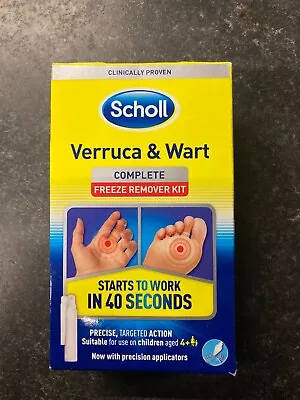 SCHOLL VERRUCA & WART COMPLETE FREEZE REMOVER KIT 80ml *EXP 2025* • £12.95