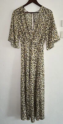 $39.95 • Buy Sheike Leopard V-Nack Jumpsuit Pantsuit - Size 10