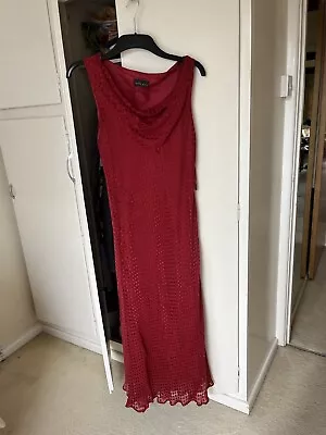 Size 14 Alex & Co Silk Red Dress • £1.04