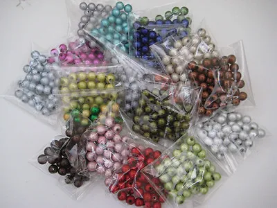 Acrylic Miracle Beads 10mm X 20 Per Pack. The Bead Inside A Bead  • £1.30