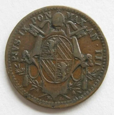 Zaldi 2010. States Rare Mezzo Baiocco Of 1848 • £14.13