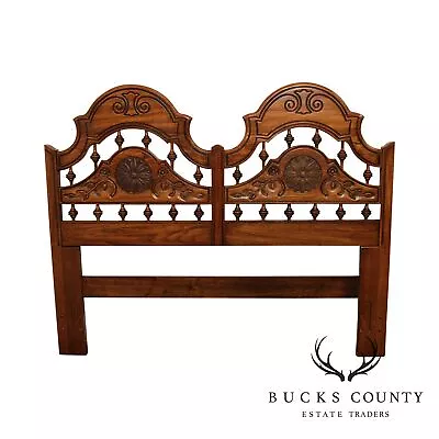 Thomasville French Country Style Vintage Oak Full Or Queen Headboard • $635