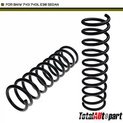 Coil Springs Rear Left & Right For BMW E38 740iL 1994-2001 W/o Leveling Control • $44.59