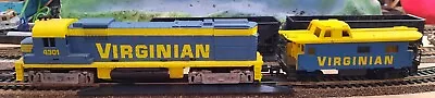 Vintage Tyco Virginian C-430 Locomotive HO #4301 W/Caboose & Spare Shell: USED  • $37.99