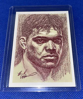 Rare LYOTO MACHIDA UFC Aceo Artist Bradu PASTEL SKETCH Card Pride Fc Mma Nhb • $5.09