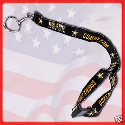 U.s Army Neck Lanyard Keychain   An Army Of One  Usa Military Keychain Key Ring • $6.49