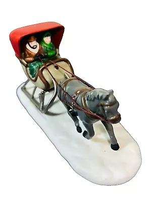 Heritage Village Collection One Horse Open Sleigh Department 56 Christmas 5982-0 • $10.25