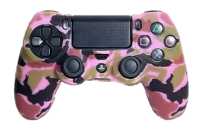 $9.90 • Buy Silicone Cover For PS4 Controller Case Skin - Pale Pink Camo