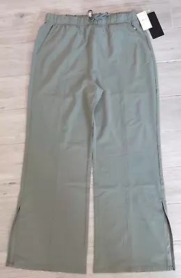 90 Degree By Reflex Citylite Eleanor Wide Leg Pants With Side Slits Women L NWT • $19.99