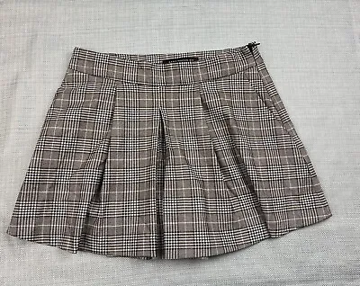 Zara Box Pleat Skort Womens Sz XS Small Skirt/Shorts Check • $20