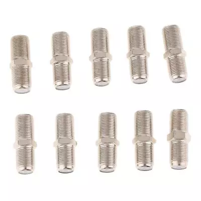 10Pcs F Type RG6 Coax Cable Female To Female Connector Adapter Joint • £5.60