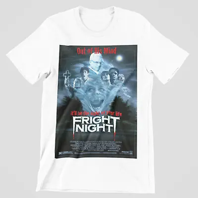 Fright Night T-Shirt Movie Music 80s Retro Vampire Comic Horror 80s UK Halloween • £5.99