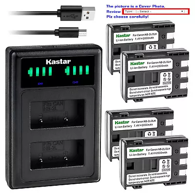 Kastar Battery LLD2 USB Charger For Canon NB-2L 2LH Canon VIXIA HV30 VIXIA HV40 • $25.99