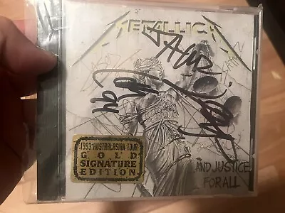 Metallica And Justice SIGNED LARZ JASON JAYMZ  • $1000