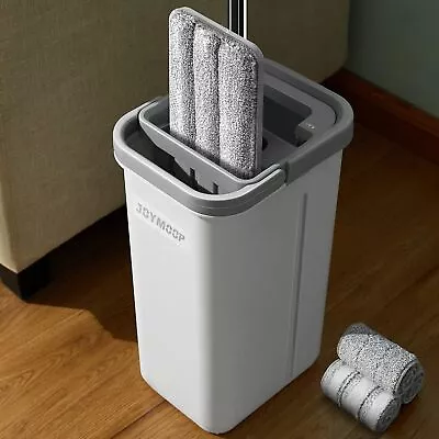 JOYMOOP Mop And Bucket With Wringer Setwith 3 Washable Microfiber Pads • $38.79