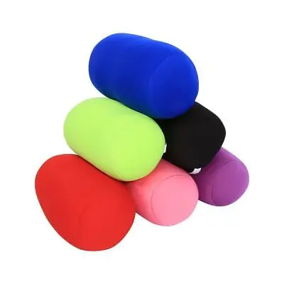 Microbead Roll Cushion Neck Waists Back Head Support Sleeping Pillow For Travel • £8.84