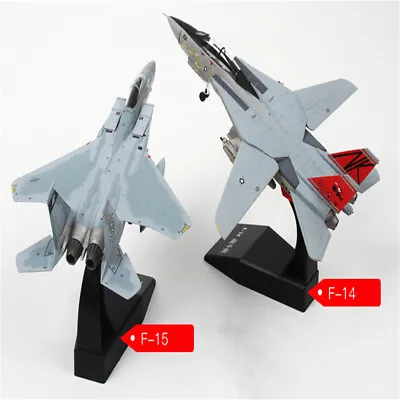 1/100 F-14 Grumman Tomcat Fighter Attack Alloy Military Airplane Model US Navy • $38.15