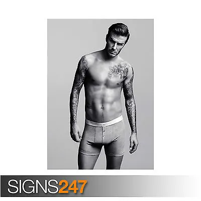 DAVID BECKHAM ABS (2059) Celebrity Poster - Photo Poster Print Art * All Sizes • £1.49