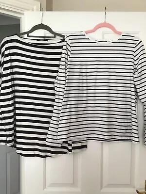 2 Striped Tee Shirts 14/16 • £3.50