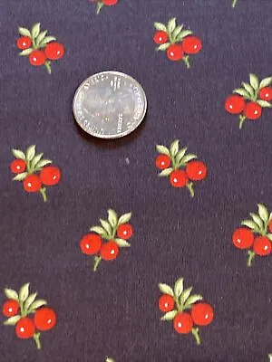 Winter Rose Cotton Fabric 1 Yd 9420 Black • $5.75