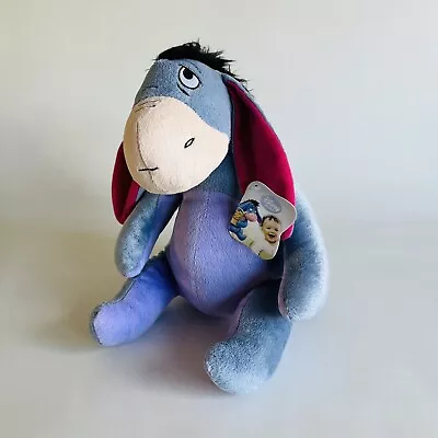 Disney Baby Winnie The Pooh Eeyore Soft Toy Cuddly Plush 11” • £9.95