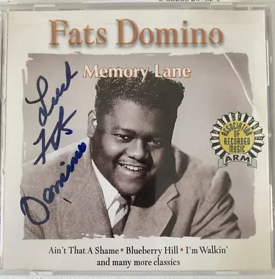 Fats Domino Autograph On Both CD Cover And CD Itself - Memory Lane CD • £13.50