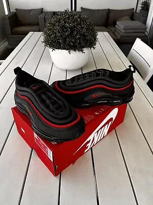 Nike Air Max 97 US9.5 UK8.5 EUR43 Black Anthracite/Picante Red 921826-018 • $199