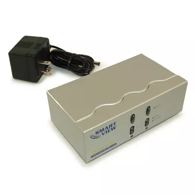 2-Port VGA Switch  Push Button  To 250Mhz To 1920x1440 • $59.89