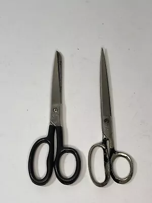 Vintage Boker & Heritage Scissors Shears Sewing 5  Blade 9  Overall Made In USA • $11.95