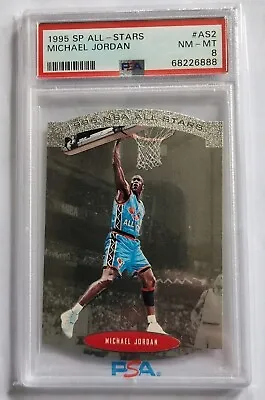 1995 SP All-Stars Die-Cut #AS2 Michael Jordan PSA 8 NM-MT • $35