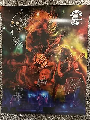 Zakk Wylde BlLS Signed Poster.   • $100