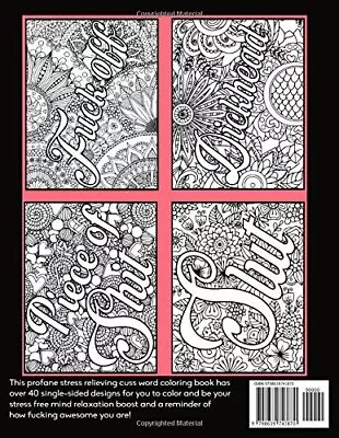 Swear Words Coloring Book For Adults Cuss And Color: Swear Word Coloring Book Fo • $15.69