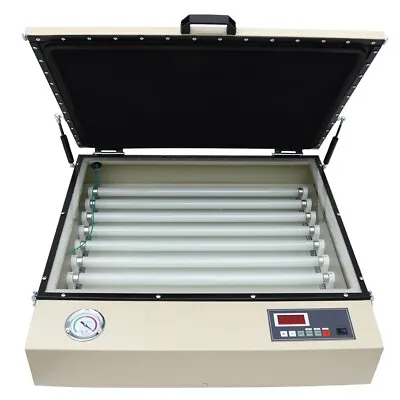 19.6x 15.7 Screen Printing Vacuum Exposure Unit Plate  Uv Lamp Time Control 110v • $544.05