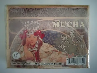 New Sealed Piatnik MUCHA Princezna Hyacinta 2 X 55 Playing Cards Made In Austria • $14.99