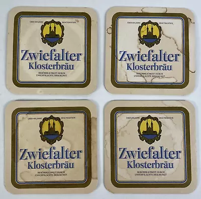 Vintage Lot Of 4 German Beer Coasters Zwiefalter Klosterbrau • $9.68