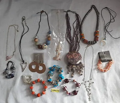 Mixed Costume Jewellery Job Lot Necklaces Bracelets Earrings JUN173 • £9.49