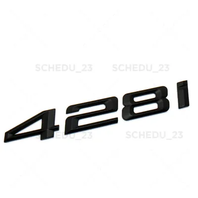 Matte Black BMW 428i Logo Emblem Badge Car Trunk Lid M Power Series Performance • $14.99