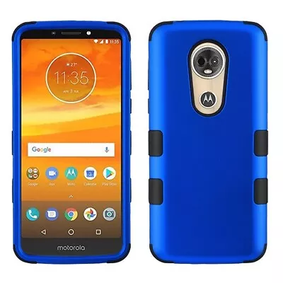 For Motorola Moto E5 Plus - Titanium Dark Blue TUFF Case Cover • $6.69