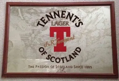 Rare Vintage TENNANTS LAGER OF SCOTLAND BAR/PUB SIGN - 1885 • $550