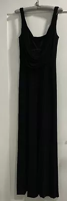 Evening Long Dress Andrea Polizzi For Rex Lester  Classic Black Gown.  Size 10 • $24