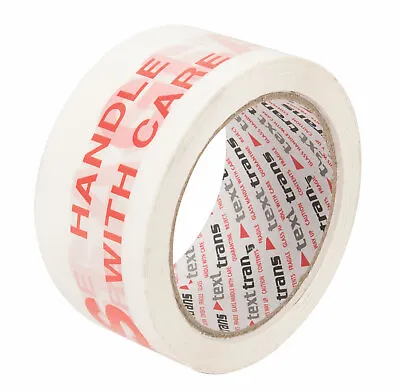 Pacplus Glass Handle With Care Packaging Parcel Packing Tape Strong 50mm X 66m • £5.52