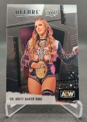 2022 Upper Deck Allure AEW #5 Dr. Britt Baker Wrestling Card • $2