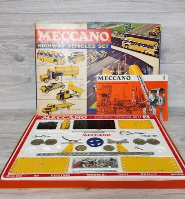 Vintage Meccano Highway Vehicles Set 3 From 1969 98% Complete With Manuals • £34.99