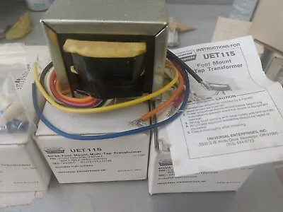 Lot Of 4 Universal Electric Foot-mount Multi-tap Transformer UET115 UL1585 Hvac • $51