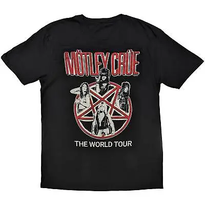 Motley Crue Vintage World Tour Pentagram Shirt S-XXL Official Band T-shirt • $39.99